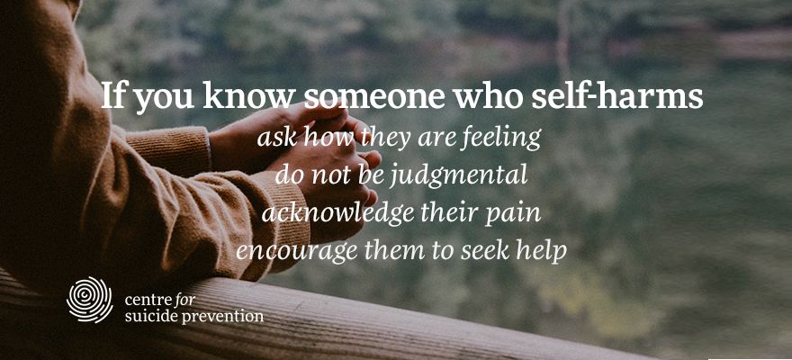 When talking to someone who is self-harming, reserve your judgement. Ask how they’re feeling, acknowledge their pain, and encourage them to seek help. buff.ly/2IihRxt