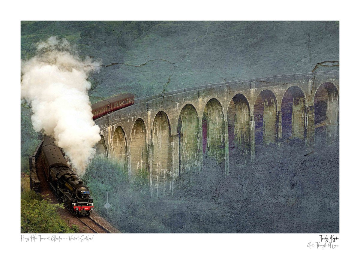 Harry Potter train on the beautiful Glenfinnan Viaduct #harrypotter #train #seatrain #films #books #landscape #fineart #glenfinnanviaduct #highlands #scotland #aplacetovisit