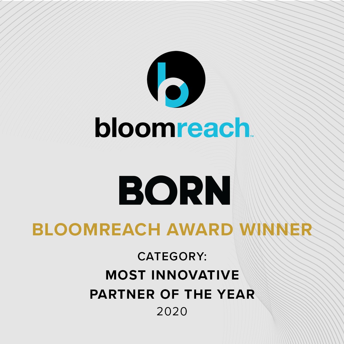 thisisborn's tweet photo. We've got news! We're thrilled to announce BORN Group has been named 'Most Innovative Partner of The Year 2020' by Bloomreach at #brConnect. We look forward to continuing our path of success in partnership with Bloomreach. Congratulations team, onwards and upwards! https://t.co/jzWURTHzfb