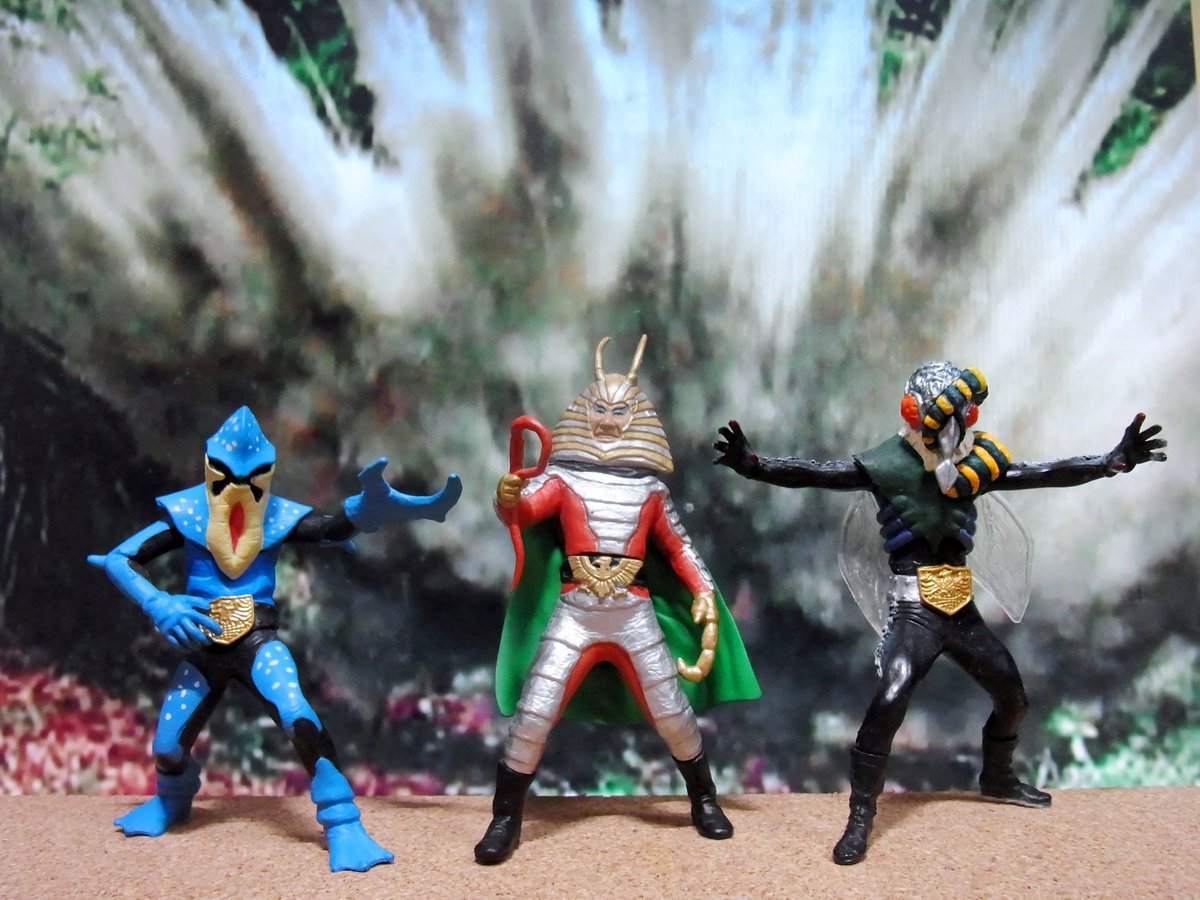 がちゃがちゃフィギュア「HGシリーズ」。昭和の仮面ライダー