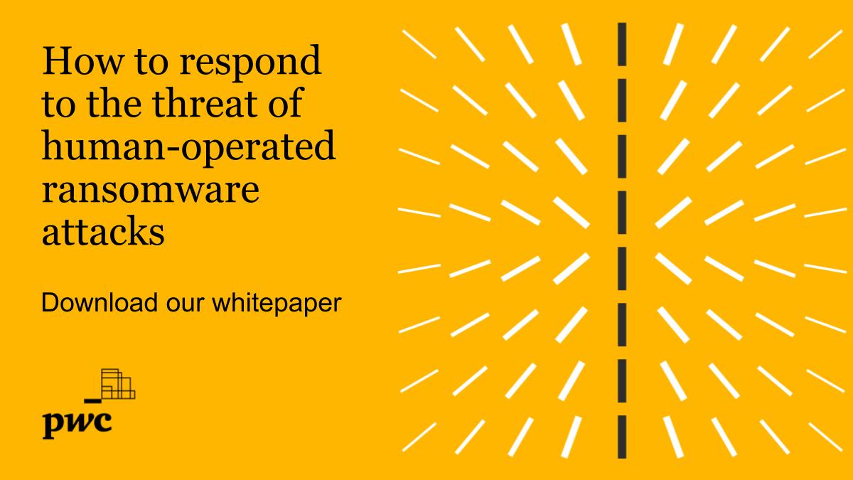 Ransomware operators are getting organised - and UK organisations need to take action to defend themselves against this growing threat. Download our new whitepaper to find out why this should be a board-level priority: pwc.to/34RAMeG #CyberSecMonth #CyberAware