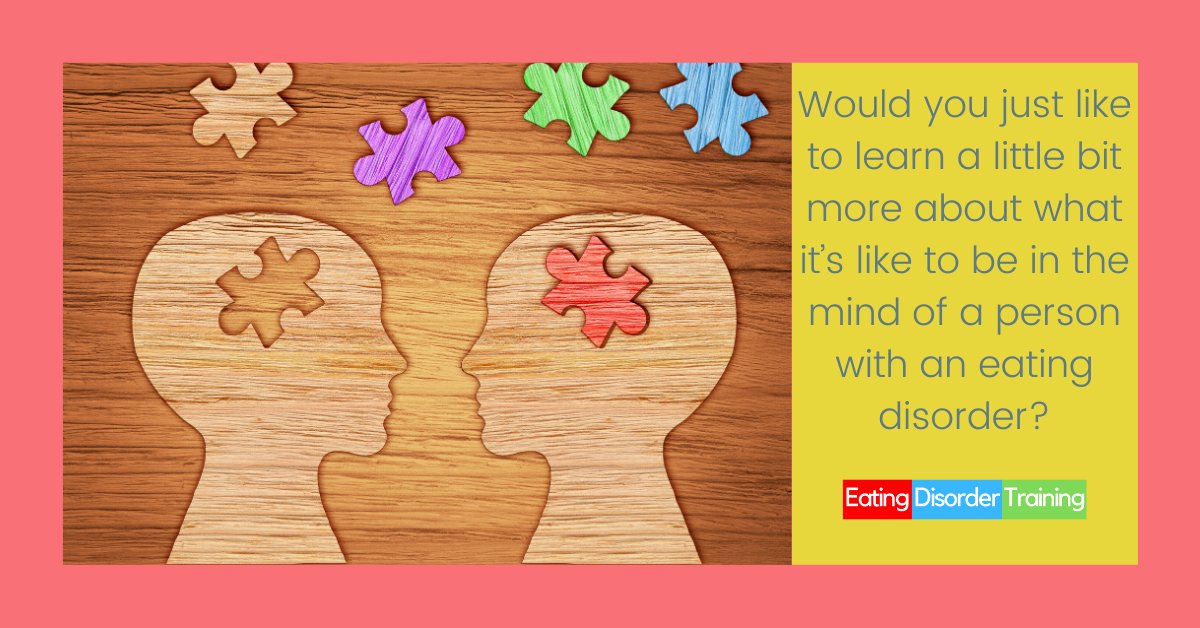 EDtrainingUK's tweet photo. Would you just like to learn a little bit more about what it’s like to be in the mind of a person with an eating disorder?
If you would then pop into one of my workshops where we can explore these issues and beliefs together.

https://t.co/krWiNJujiw 

#MentalHealthAwareness https://t.co/HKtkqN6qXj