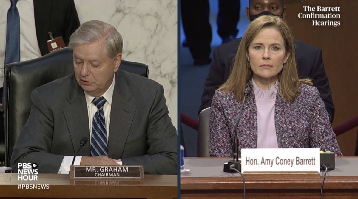 Today is day three of #SCOTUSHearings for Amy Coney Barrett, Donald Trump's Supreme Court nominee. This is not normal. These hearings are being held DURING an election (& pandemic), while the Senate is closed, in order to install a Justice who will gut civil rights protections.