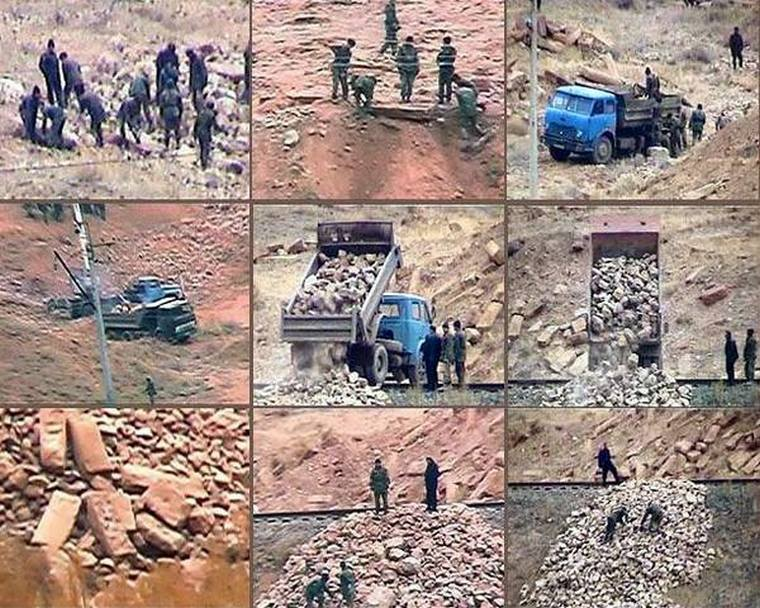 marmur5's tweet photo. @Pontifex Targeting #Ghazanchetsots is consistent with #Azerbaijan’s destruction of #Christian #Armenian sites. In the 1990s #Azeri military destroyed a 1,000 y/o Armenian cemetery #Julf had ancient #khatchkar gravestones. Ignoring #UNESCO, erased historical treasure of global importance. https://t.co/PwaB58C1kl