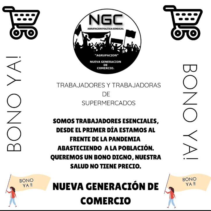 lpsargentina's tweet photo. 🛒✋Las bases de los mercantiles se revelan a Cavalieri y preparan medidas de fuerza en todos los supermercados de la capital federal💥

La @lavozdecomercio y @NewGenComercio
reclaman de un bono especial para lxs trabajadorxs escenciales encuadrados en el SEC.

#miercoles
#Paro https://t.co/ibRvlS47WP