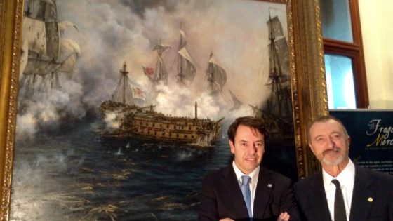 perezreverte's tweet photo. No siempre fue una vergüenza.
Ésta es la historia del navío pintado por  Augusto @DalmauFerrer. La historia de El Glorioso.
https://t.co/dpcNh8j5HX https://t.co/OHRuO2MGde