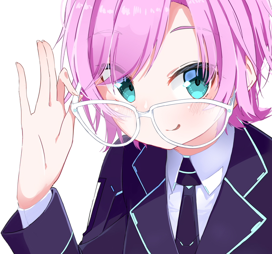 イタズラな笑み 2枚目は透過 3枚目は顔のアップ りりあーと イナカ ケイコウ のイラスト