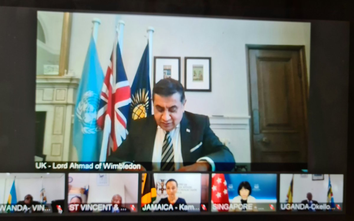 CS <a href="/ForeignOfficeKE/">State Department for Foreign Affairs | Kenya</a> Omamo called on <a href="/commonwealthsec/">The Commonwealth</a> to develop a tool kit &amp; monitoring index to track and assess the safety of all girls in school post-COVID-19. This is in line with Kenya's commitment to achieving #SDG4 and 5 on education and gender equality <a href="/tariqahmadbt/">The Lord (Tariq)Ahmad of Wimbledon KCMG</a>