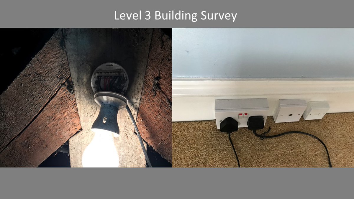ElvetProperty's tweet photo. Getting the right level of survey is important.
The house may look good on the surface, but issues may be masked.
Water and electrics is a dangerous mix, but loose wiring in roof voids or mounting sockets too close to the floor can also lead to faults occurring or worse, fires. https://t.co/DBm0iHbmYG