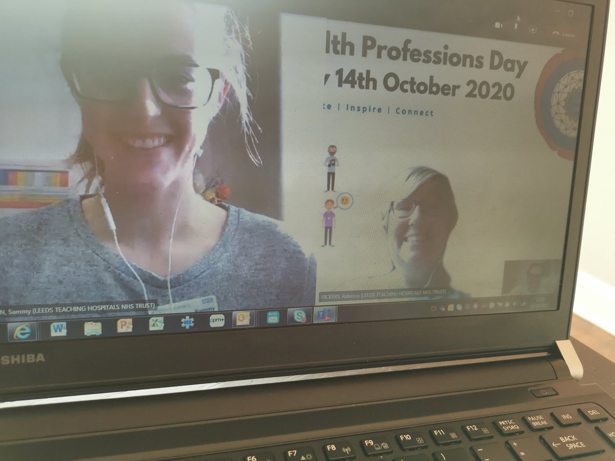 getmebetter's tweet photo. What a treat to spend part of #AHPsDay2020 with these two smiley #physiotherapists, talking about the role of Physiotherapy in #acuteliaison
#mdt #TEAMAHP #serviceimprovement #patientsafety #personcentredpathways https://t.co/88U2LxbX8X