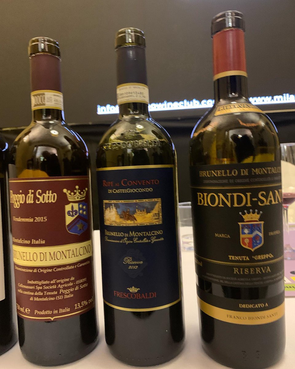 sergiodiloreto's tweet photo. #brunellodimontalcino #riserva #ripealconvento #2013 in #ottimacompagnia alla #milanowineweek @FrescobaldiVini il #top della #docg #brunellodimontalcino https://t.co/QAbGDuUOZs
