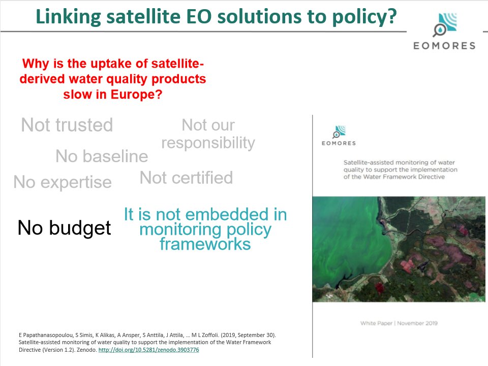 Dr Gwawr Jones (@jonesgwawr) on Twitter photo "In situ and satellite remote sensing strategies for water quality monitoring in coastal and inland waters are misaligned" says @StefanSimis <a href="/PlymouthMarine/">Plymouth Marine Lab</a> Lots of insight as to why the uptake of #EO data is slow too 👇 #JNCC_EO4water "In situ and satellite remote sensing strategies for water quality monitoring in coastal and inland waters are misaligned" says @StefanSimis <a href="/PlymouthMarine/">Plymouth Marine Lab</a> Lots of insight as to why the uptake of #EO data is slow too 👇 #JNCC_EO4water