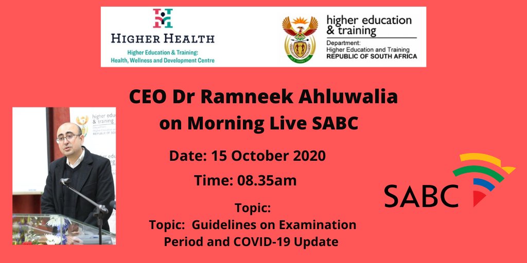 HigherHealthSA's tweet image. #InterviewAlert 

@RamneekHH @SABCNews 

#HigherhealthAtWork #COVID19