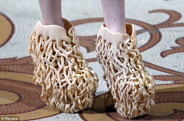 I'm positive that these shoes were modeled after Thermus aquaticus cells! If you want to spice up your Halloween costume and let the world know that you’re a microbiologist or a PCR enthusiast, then these platform shoes by Iris van Herpen are your go-to.