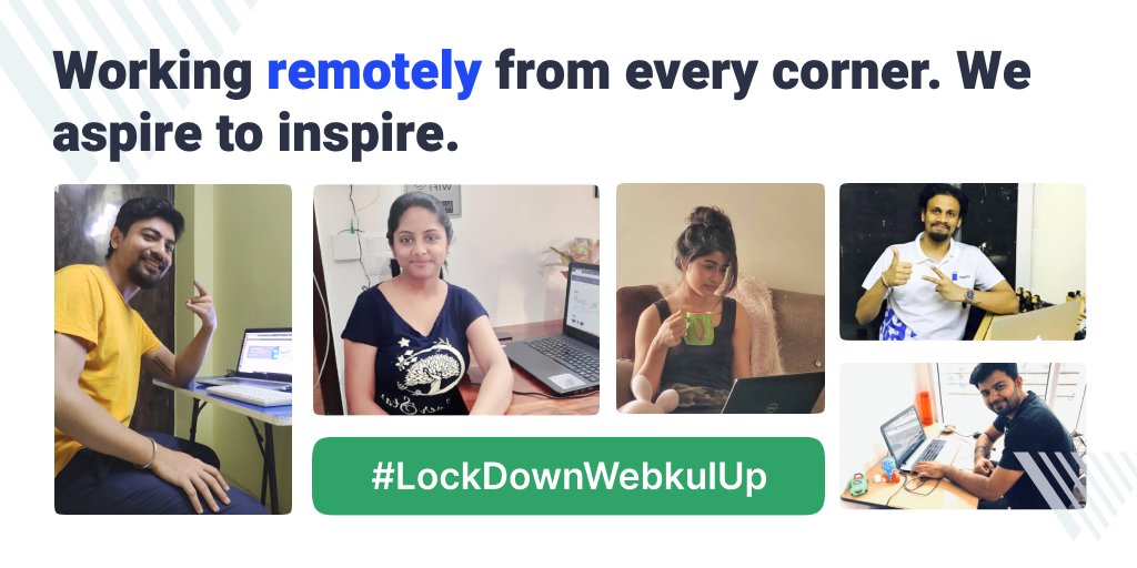 webkul's tweet photo. We're working remotely from every corner of the world, we aspire to inspire and together we achieve our goals. We are one, we are Webkul!
#WFH #LockDownWebkulUp #Webkul https://t.co/Yz0hZOvKk7