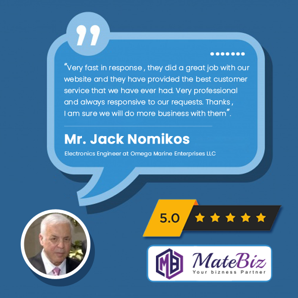 matebiz's tweet photo. We have a dedicated team, we provide resultant work. You may have a look at our client's testimonial.
You can mail us your queries on info@matebiz.com
#Matebiz #Hard_Working #Professional_Team #Good_QualityWork #Best_Customer_Services #Responsive_Team #Chiepst_Cost https://t.co/EVEA0OAgPC