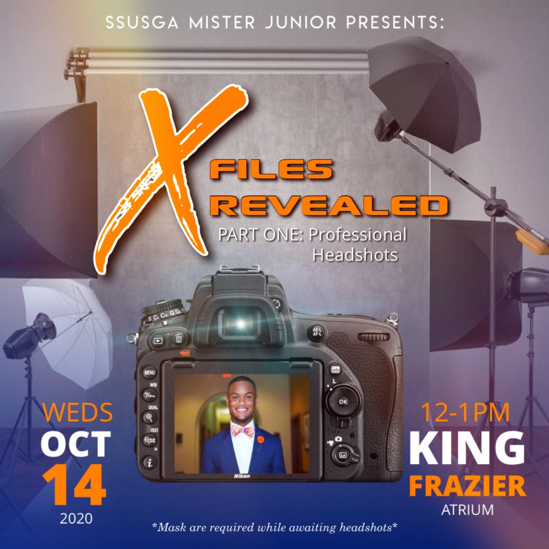 SSURoyals's tweet photo. #SSU 🐅 Be sure to stop by King Frazier today between 11am-2pm and check out what your Senior, Junior and Freshman Royals👑 have to offer you 🧡💙 https://t.co/cyrsAaRe2V