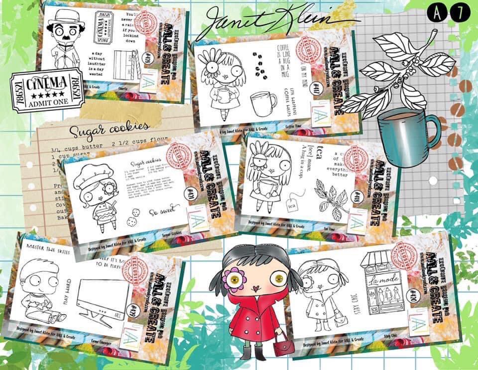 VeraLaneStudio's tweet photo. New fall release part 1! #aallandcreate #clearstamps #janetklein #flowereye #stamping #crafts https://t.co/DhACLGonhH