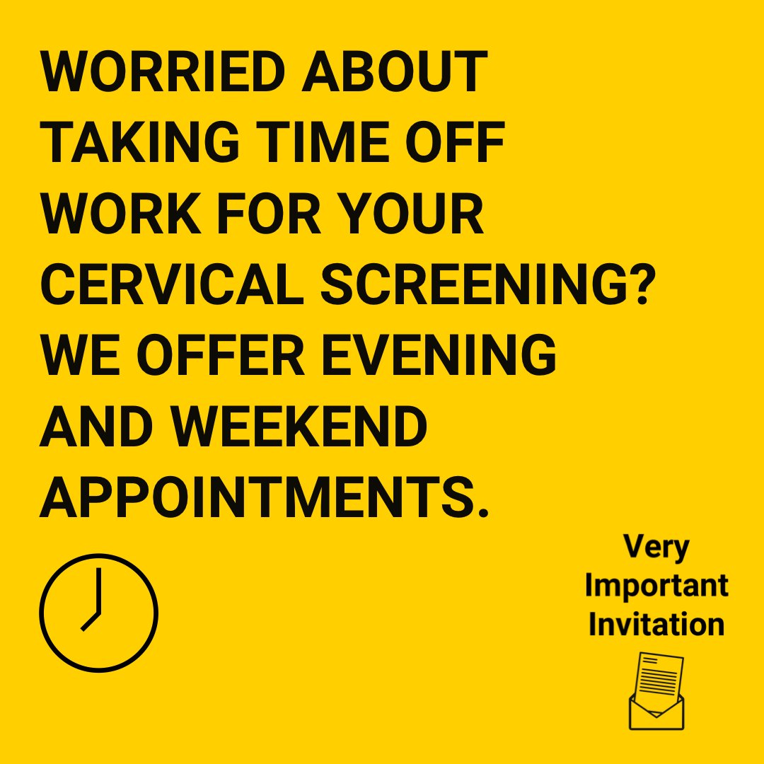 Very Important Invitation - Cervical Screening tweet media