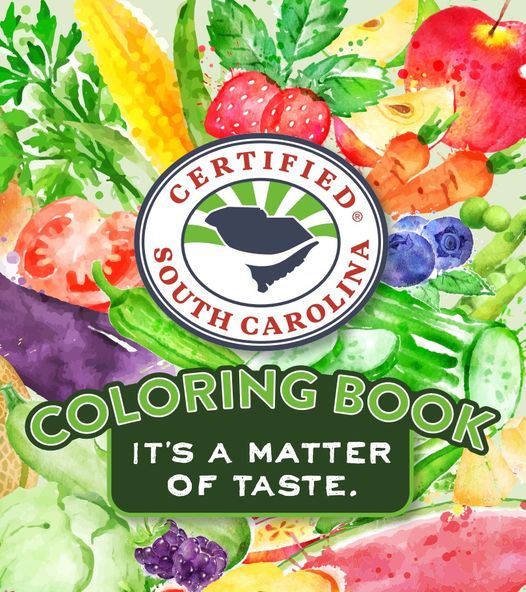 scstatelibrary's tweet photo. The @SCDAgriculture released its new #CertifiedSCGrown coloring book! The pages illustrate some of the most popular fruits and vegetables available from #SouthCarolina farms. Encourage kids to understand the origins of food. Download it at https://t.co/rTKJ8aS0EE
#SCReadEatGrow. https://t.co/Fjxz8uGNCQ