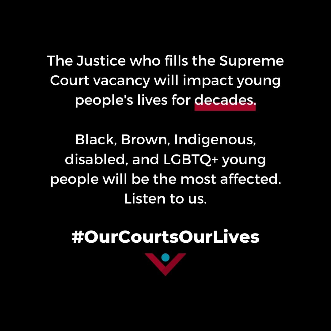 YP4's tweet photo. ‼️TODAY at 3pm ET/12pm PT‼️ Join us in the #YP4 #OurCourtsOurLives twitter chat. We will be continuing the conversation on what's at stake for young folks in this SCOTUS fight!🏛️ https://t.co/tws0sMZ7YD