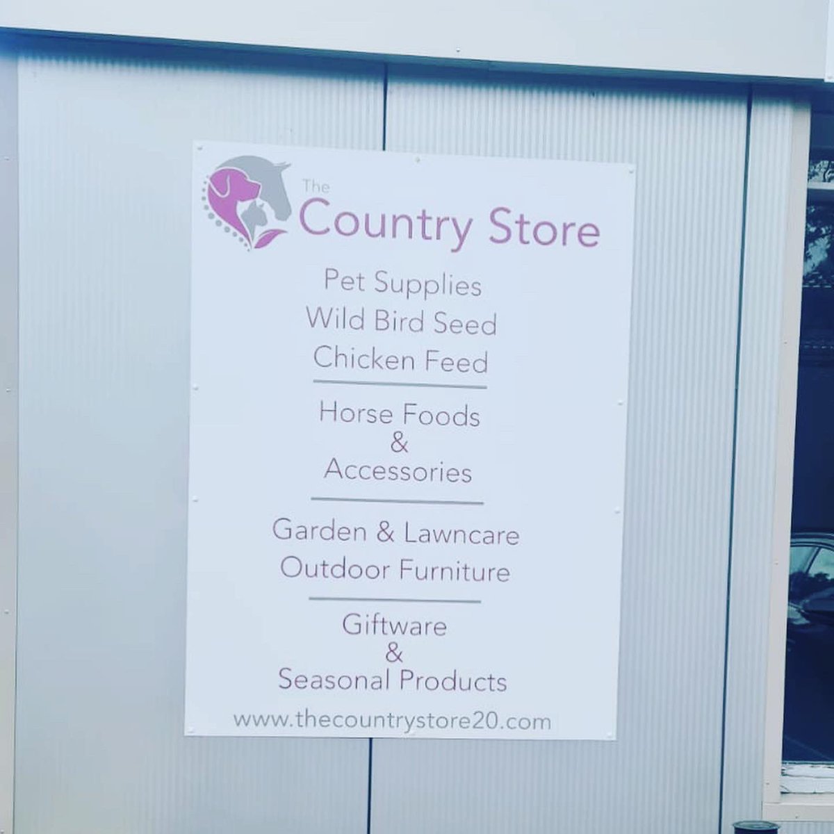 grssignscouk's tweet photo. News signs for a new store @thecountrystore20 opened in #leadenham and we had the pleasure of creating a new #logo and #branding for them which we think looks amazing #fasciasigns #wallsigns #printedwindowgraphics #doublesidedprintedwindowgraphics #pvcbanners #grssigns https://t.co/6PWRtVxDy3