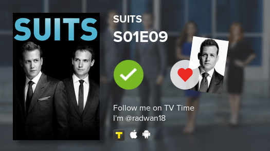 dream_299's tweet photo. I've just watched episode S01E09 of Suits! #Suits  #tvtime https://t.co/6IqvvaSsh7 https://t.co/qNbcvf5Nea