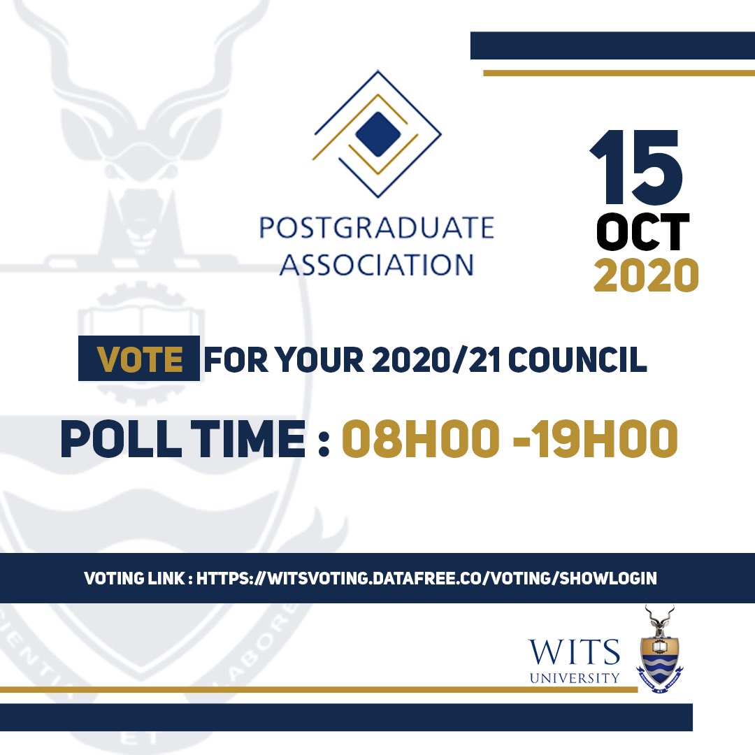 WitsElections's tweet image. [ALERT🚨]

Post Graduate Witsies!!

It’s time to elect your council for the 2020/21 term!!

Vote for free on:
witsvoting.datafree.co/voting/showlog…

Here are your candidates😁