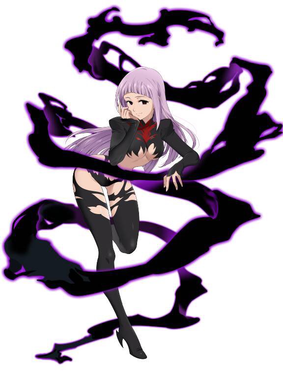 “What do ya think about my new outfit hm?” 

The serpent grinned as she levitated, her dark orbs staring at the reader