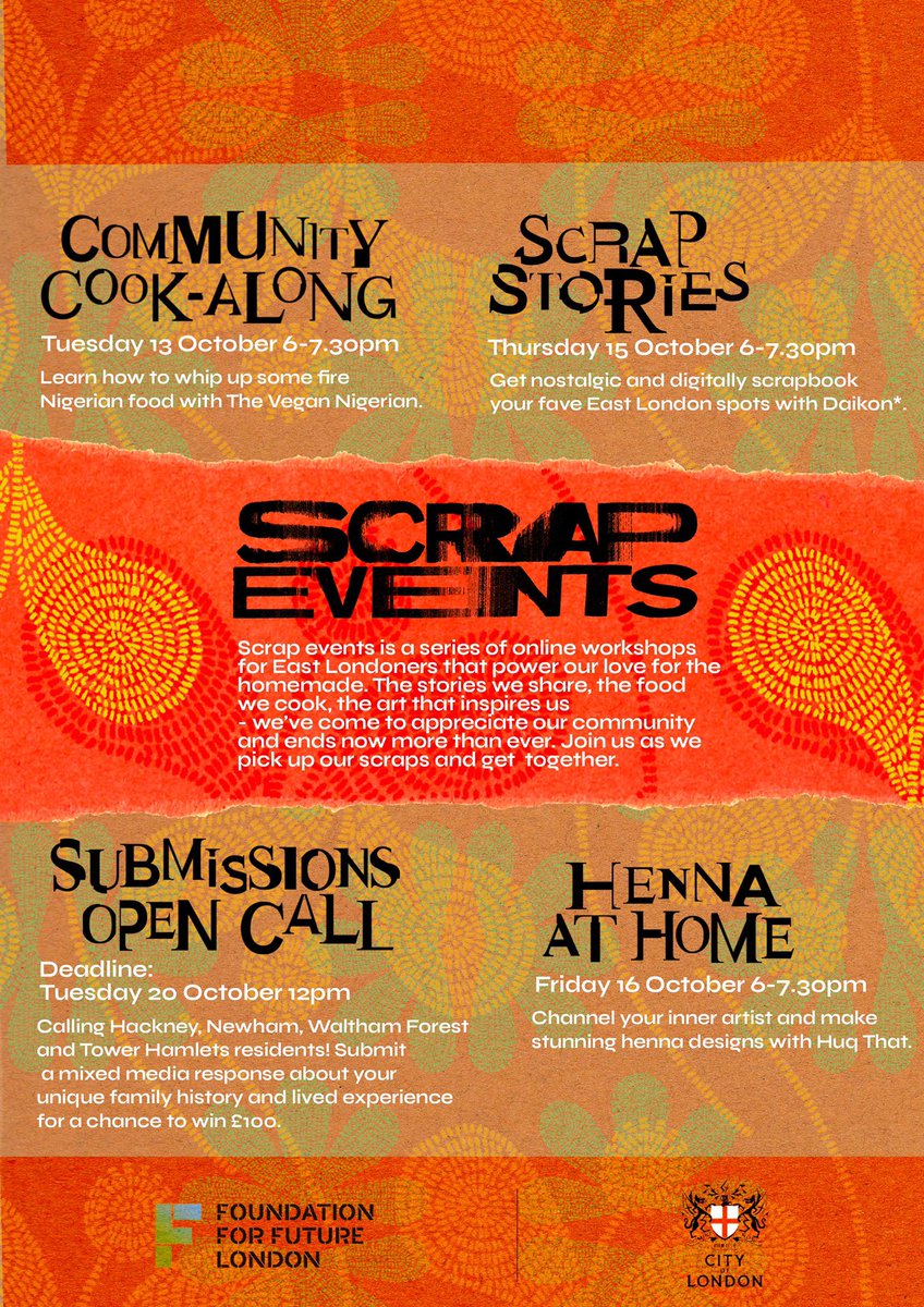 _TOABG's tweet photo. ScrapEvents: a series of workshops designed to bring us together and love those parts of us and our communities which we probably haven’t shown much love to recently. Tickets are first come first served! (also our founder helped produce the events🥳) 

https://t.co/uCfBCotkHw https://t.co/BVwnXbSt8k