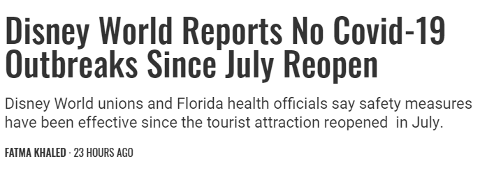 (14/60) The result was that Disney implemented the most stringent measures of any proprietor up until then, & it paid off. New cases fell off a cliff & w/ more parks operating in the area than ever, it became apparent that they DID NOT significantly contribute to FL’s outbreak.