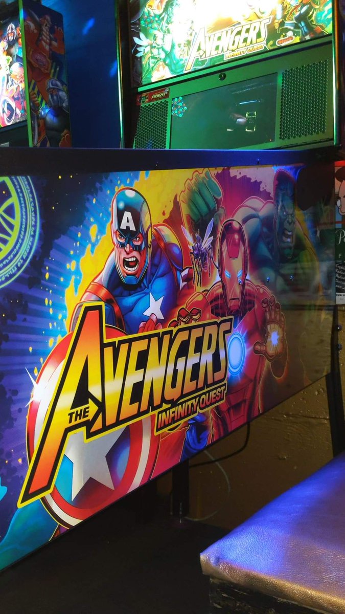 QuarterBall Weds. only at Kirby's Pop-up Pinball Beercade!!  We have the brand new Avengers Pinball machine!!  22 oz draws of German-Style Maibock for $5 and comes with wide mouth Kirby's Bottle and refills are only $3.