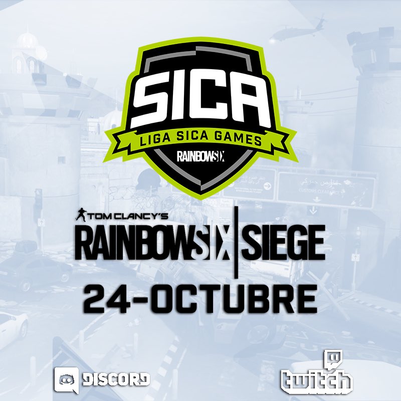 💥Mini liga de Sica Games de Rainbow six💥 

Será casteada y retransmitida en Twitch. Inscripción gratuita, puedes buscar team en nuestro Discord, link en la bio.

👇Os dejamos toda la info en
battlefy.com/sica-games/lig… 

#sicagames #discord #RainbowSixSiege #esports #gamer