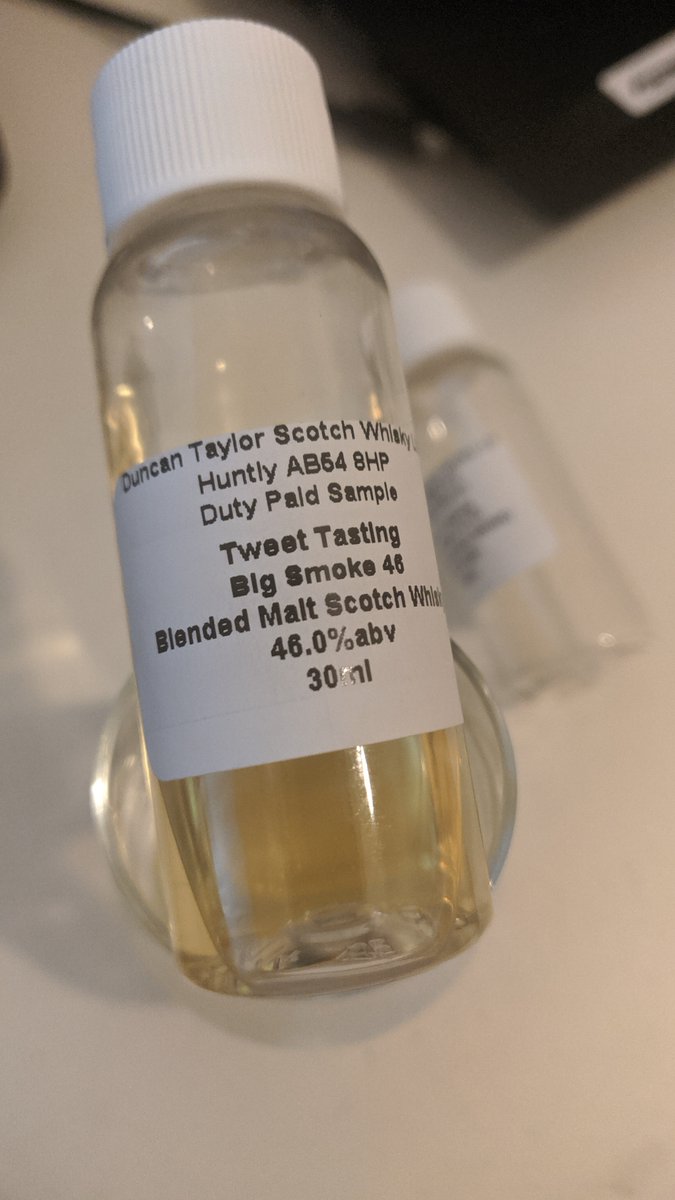 TBS46 On the nose everything g yoh would expect, tcp, wax, sweet cherry smoke, hints of tropical fruit round of by sea surf on a rainy day. #DuncanTaylor <a href="/dtcwhiskies/">Duncan Taylor Co</a> <a href="/TheWhiskyWire/">Steve Rush</a>