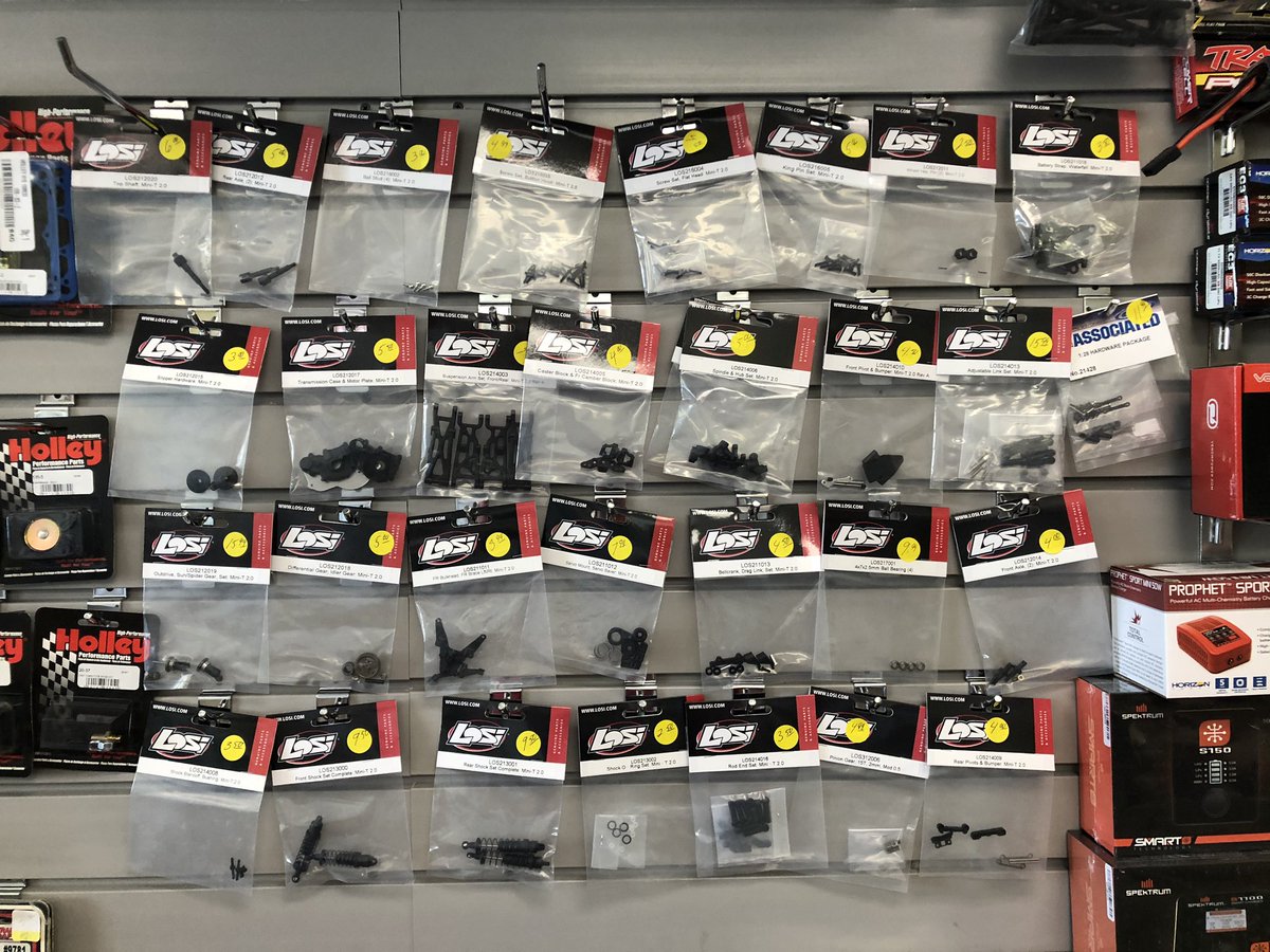 Performan1Mikes's tweet photo. Just about everything you. Red to repair your mini-t 2.0.  #losi #mini-t. #mikeshobbycenter https://t.co/jxtrHuT2z7