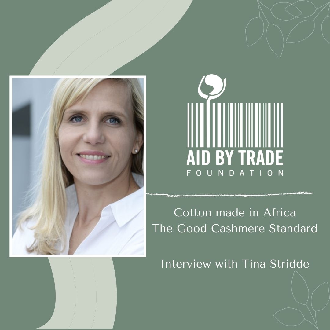 sustainof's tweet photo. This week we're talking with Tina Stridde, Managing Director of the Aid by Trade Foundation. They're doing great work with their three organizations, Cotton made in Africa, Cotton made in Africa Organic, and The Good Cashmere Standard. #sustainabilityof #podcast https://t.co/9rfiJuUsO8