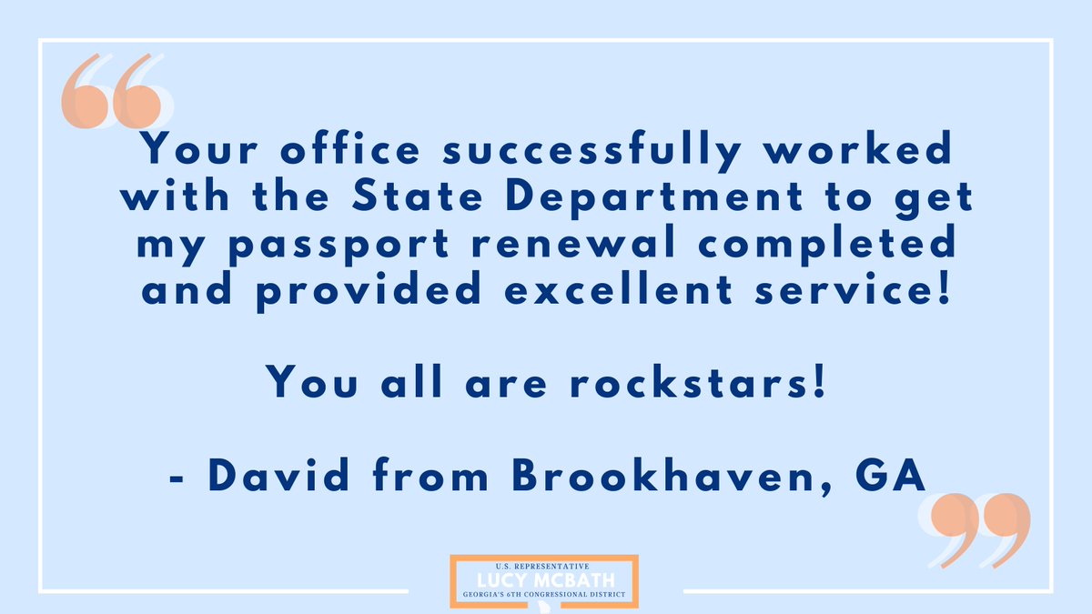 David G. from Brookhaven contacted us for help renewing his passport.