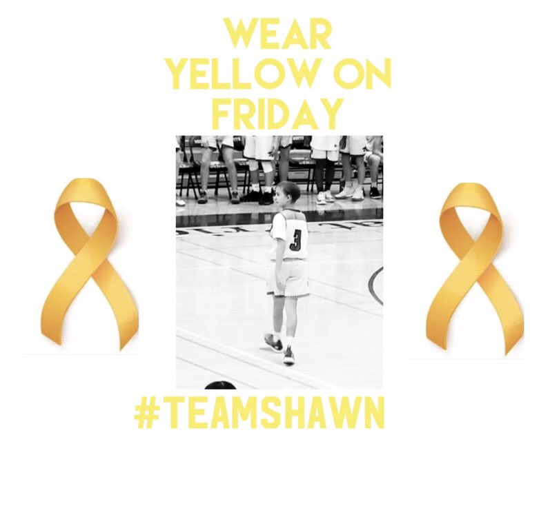 Hey wildcats! This Friday be sure to wear any yellow/gold you have to honor Shawn. Home football game on Friday also, wear black! Stuco will be handing out gold ribbons to wear in Shawn’s honor.