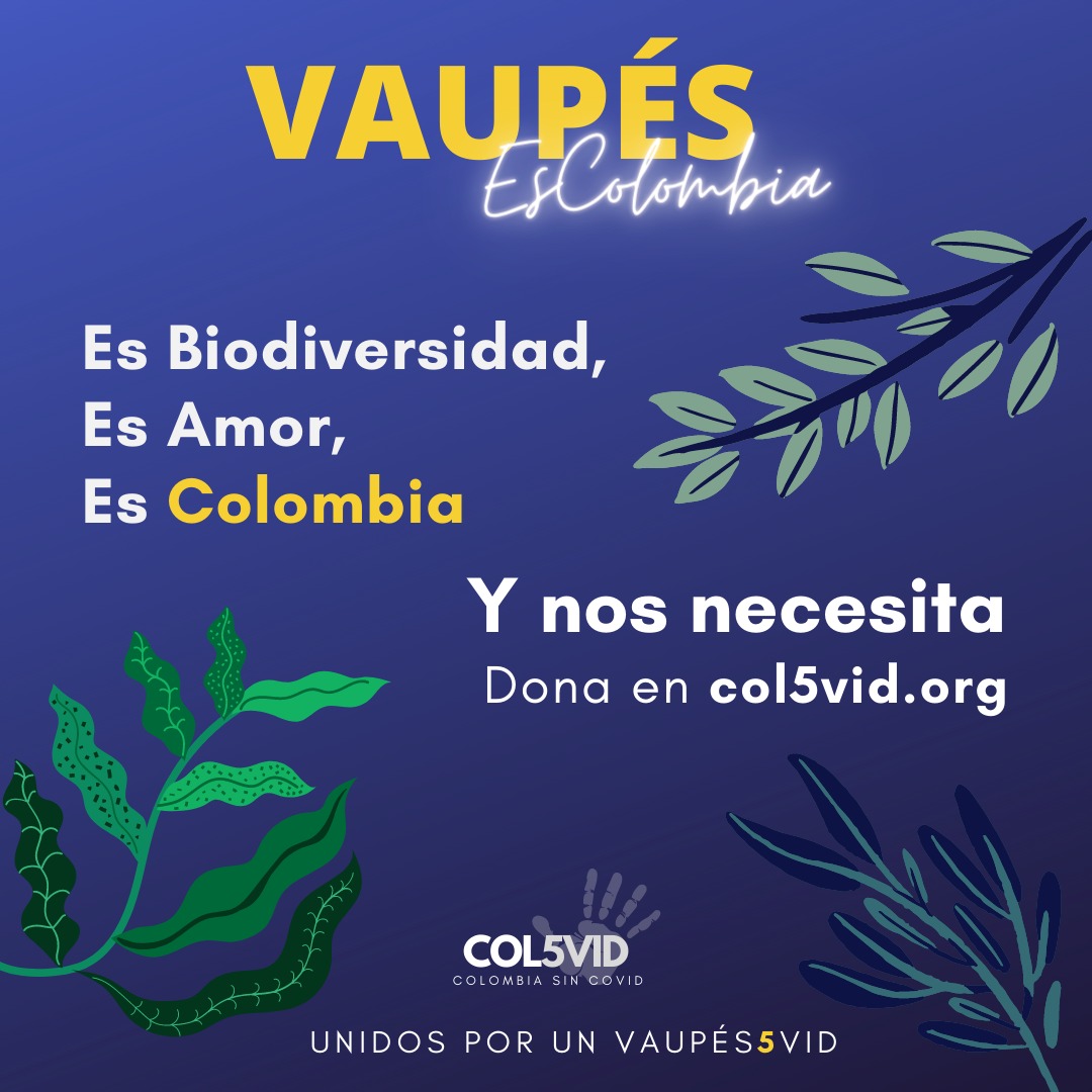 COL5VID's tweet photo. Los colombianos ayudamos a los nuestros y hoy Vaupés nos necesita. Estamos recolectando donaciones en especie y monetarias para uno de los departamentos más afectado del país.

Juntos podemos llegar a un #VAUPÉS5VID #COL5VID https://t.co/1dMemIzTvL