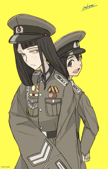 「軍帽 複数の女性」のTwitter画像/イラスト(古い順)