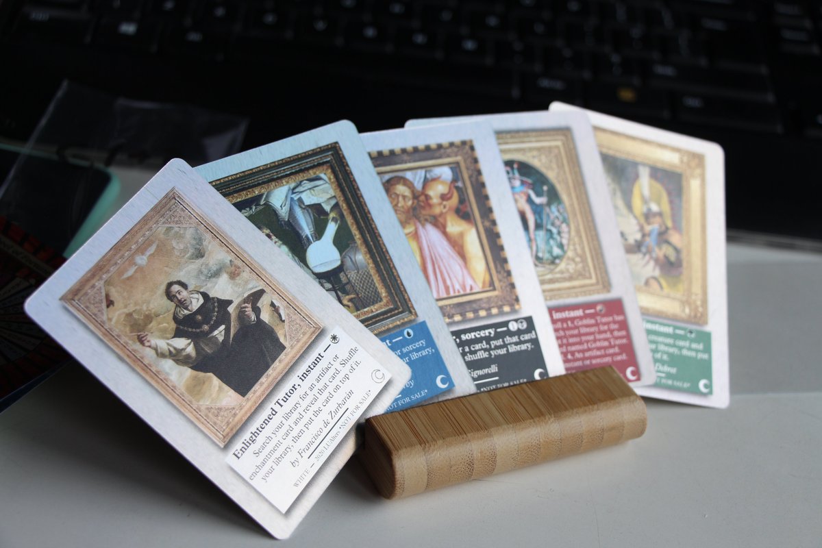 FemmeBeachTop's tweet image. My time has finally come. Prepare... for a Proxy Giveaway!
If you would like to receive this set of 5 foil tutors in my Framed series, all you got to do is the usual:
&amp;gt; Follow
&amp;gt; like
&amp;gt; and Quote retweet with: "No TERFs on Gruul Turf!" 

Winner picked this Friday 3pm CET
💜