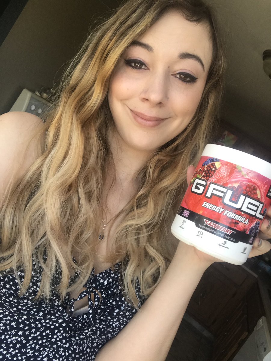 Tazzwolff's tweet photo. Use code Tazz if you’re a REAL gamer to save 30% off @GFuelEnergy 🤩💜 https://t.co/yYHhx1qtlt