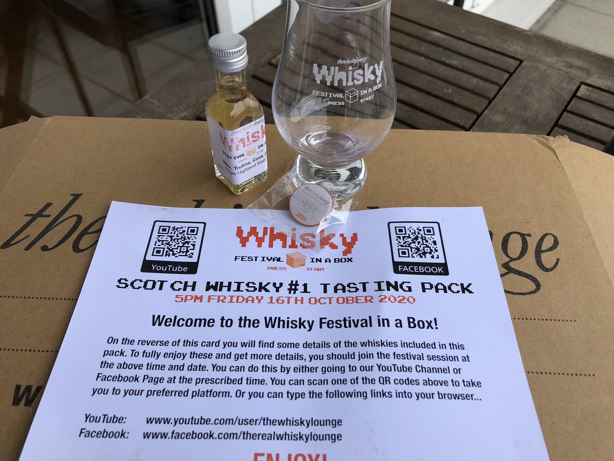The Postie really isn’t happy with me today, but #whiskymail is all good today!  @TheWhiskyLounge #festivalinabox tasting pack now delivered. @SpeySingleMalt featuring in session 1 this Friday!
