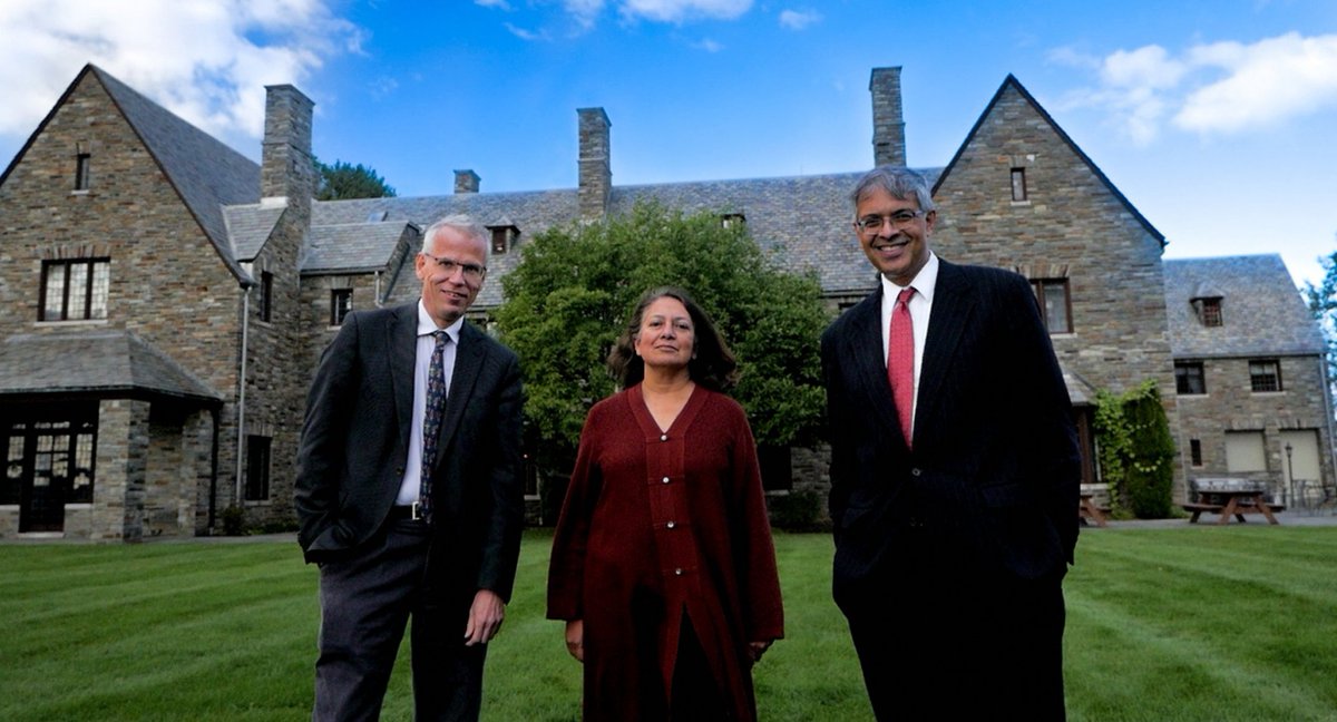 "Just out for a stroll on this perfectly manicured lawn outside this stately manor house, talking about saving lives with a half-baked policy proposal that amounts to old or sick people stay home & maybe you won't die. Can't wait to cash the AIER check & meet with POTUS."