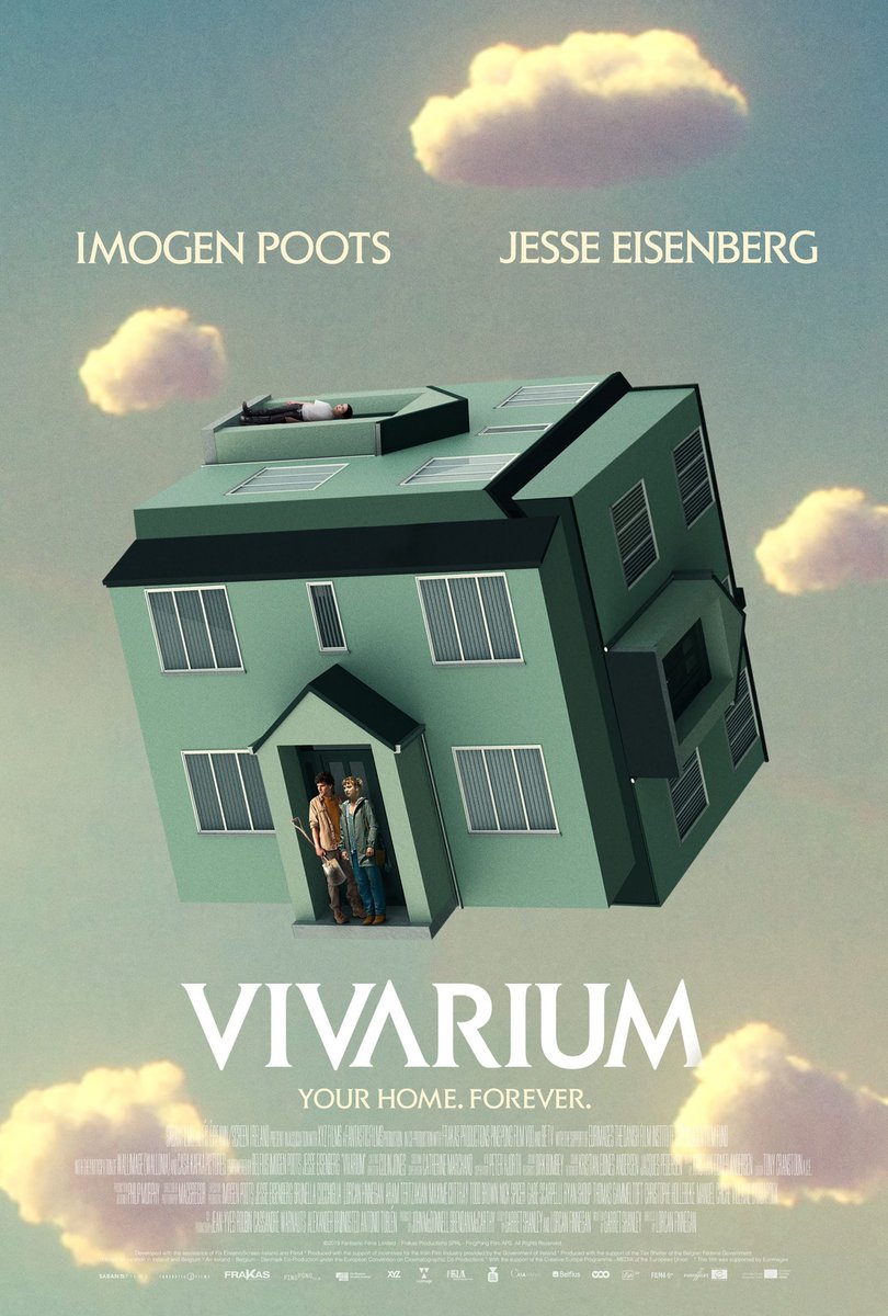 Vivarium (2019) this movie will make u mad as hell! Ending is VERY trippy. A couple is house hunting then fumbles upon a real estate agent who shows them a house but they soon find out after hours and days of going in circles, they can’t escape the neighborhood. Different & fresh