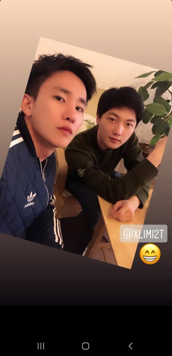 201014 Byungjoo IG story with Sangwon