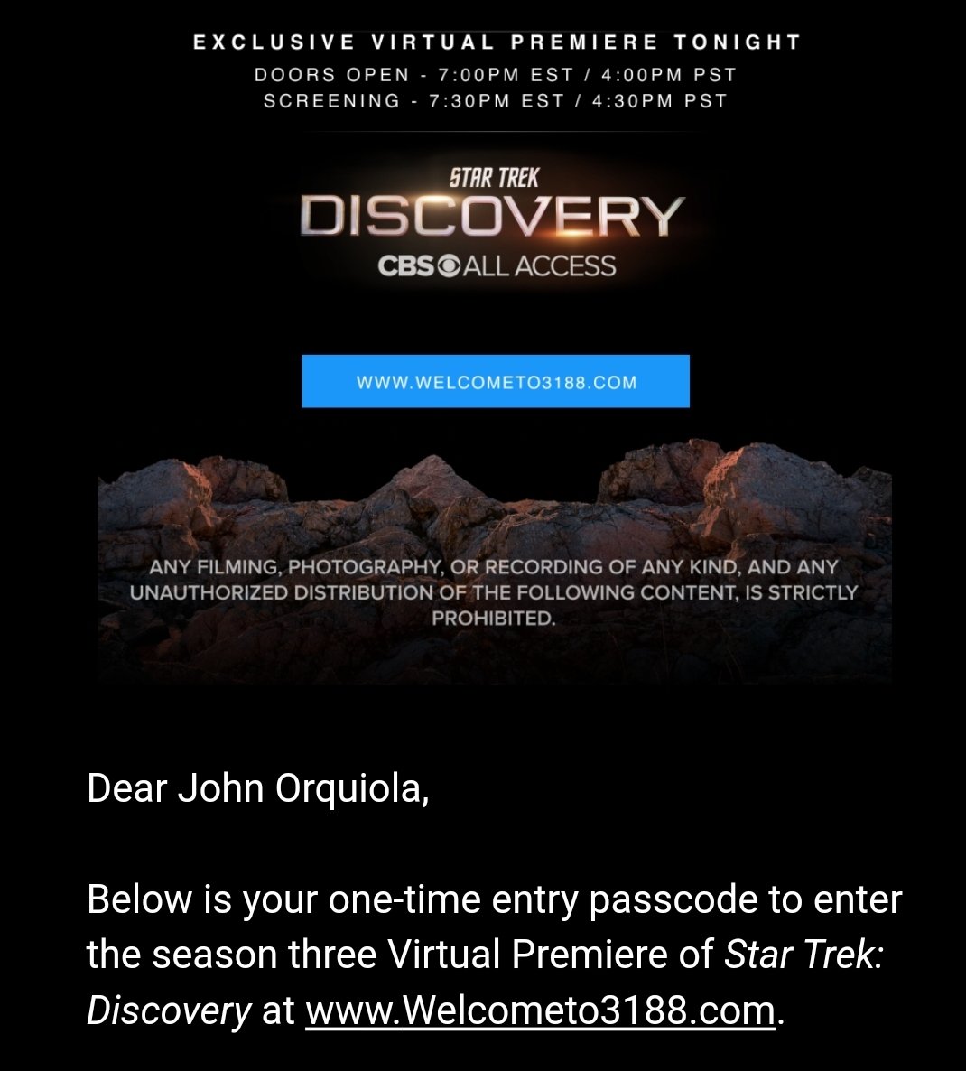 Thank you @startrekcbs and @7thRule! 32nd century, here I come! #BoimMeUp! 🖖 #StarTrekDiscovery