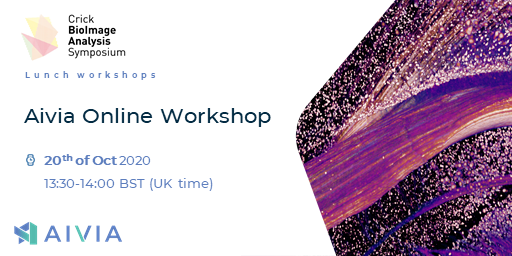 MascalchiP's tweet photo. [Crick BioImage Analysis Symposium] - Tuesday 20th of October

We are running a #live (#notrecorded), online workshop with optional hands-on interface, #AiviaWeb!

No install, just click on a link and access the software

Full program: https://t.co/S3NiCzkN9S
@TheCrick https://t.co/e5oVXbF9JK