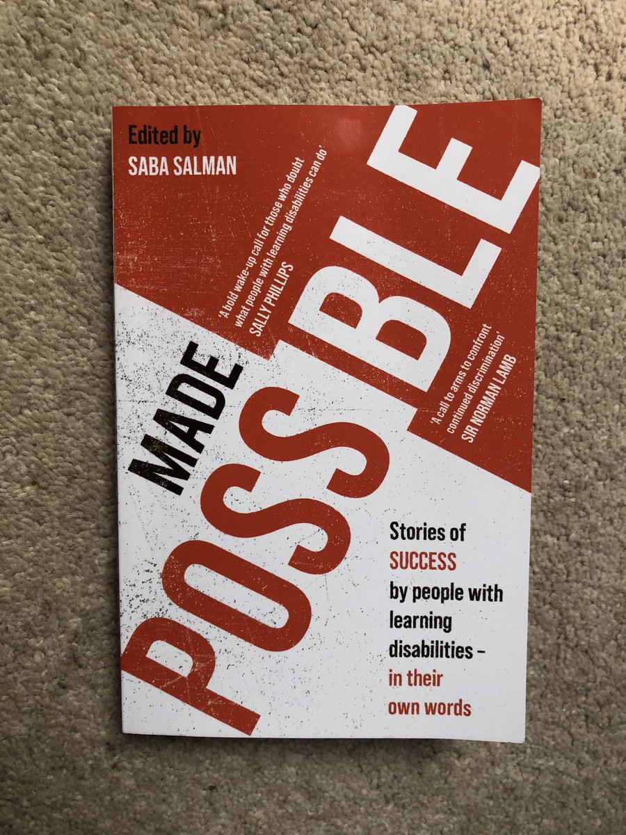 Looking forward to discussing this collection of inspirational stories edited by ⁦<a href="/Saba_Salman/">Saba Salman</a>⁩ , at book club tonight. #LearningDisability, ⁦<a href="/CoatesMarta/">Marta Coates 💙</a>⁩