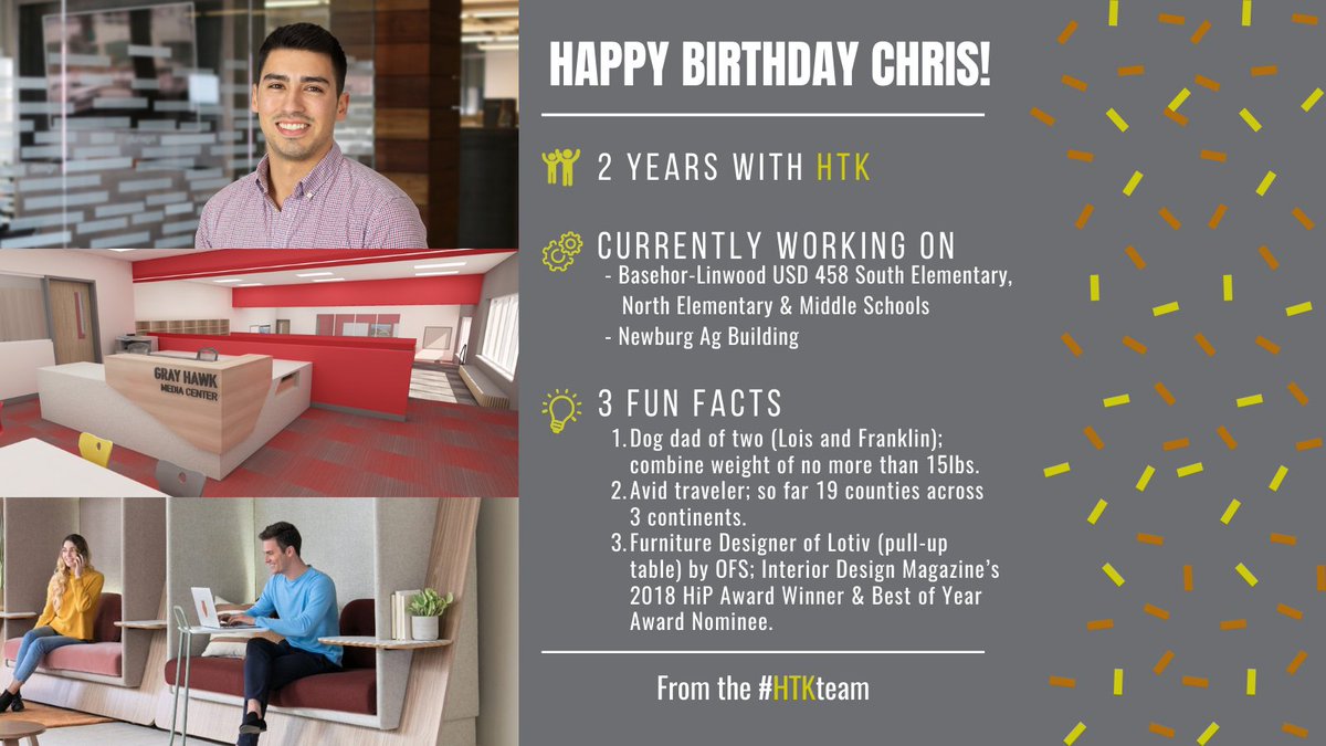 Happy Birthday, Chris!! 🥳😊#HTKArchitects #HTKTeam #HTKculture #HappyBirthday 
To learn more about Chris, go to htkarchitects.net/employees/chri…